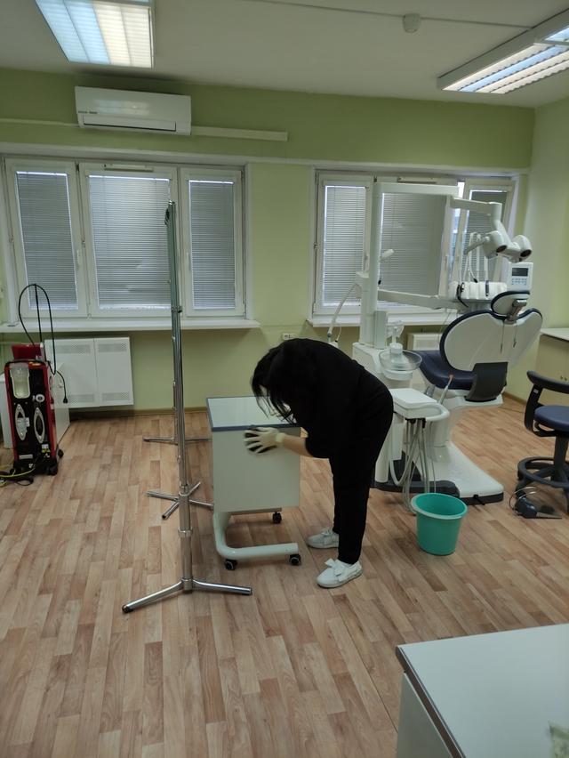 Благоустройство внутренних помещений  в поликлинике 3